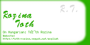 rozina toth business card